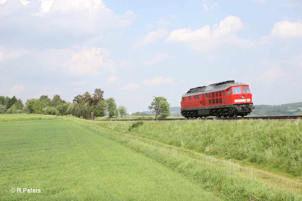 Nachschuss von 232 359-0 bei Waldershof. 30.05.12