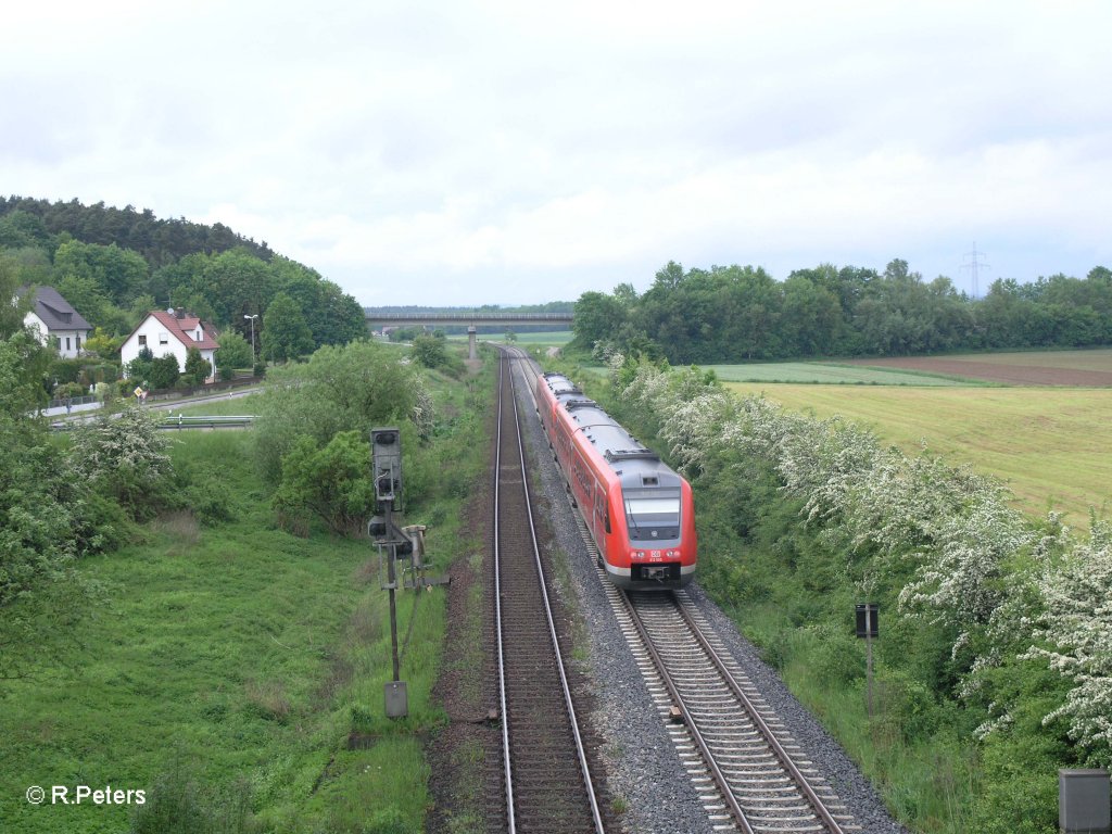 Nachschuss von 612 555 mit RE nach Hof bei Richt. 26.05.10