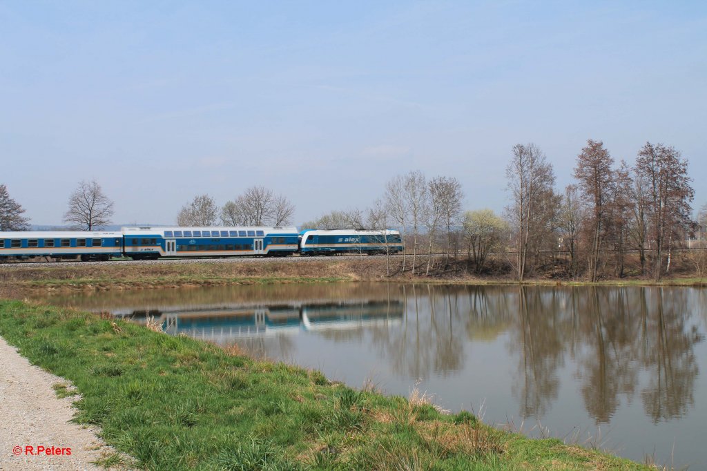 Nachschuss vom ALX84106 Mnchen - Hof sdlich von Wiesau. 21.04.13