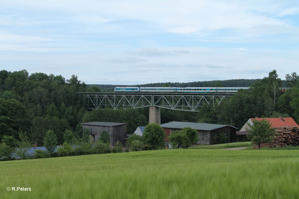 Nachschuss auf dem Alex nach Hof bei Unterthlau. 14.06.13