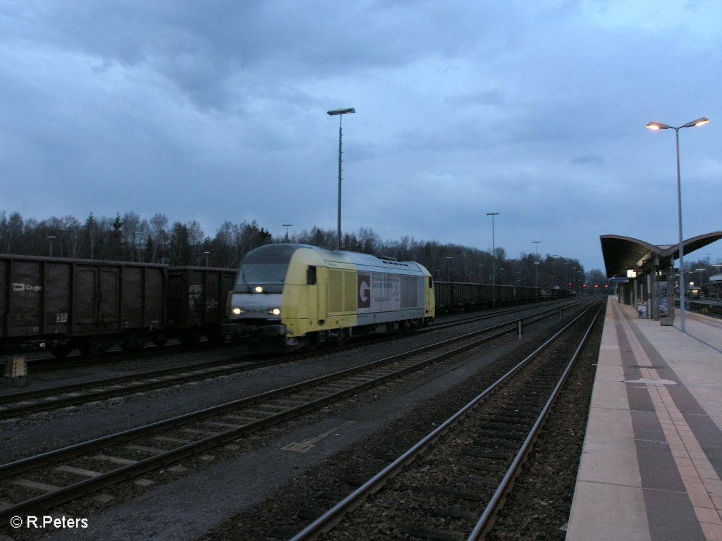 Nachschuss von ER20 007 beim Umsetzten in Marktredwitz bevor der Regen kommt. 30.03.10