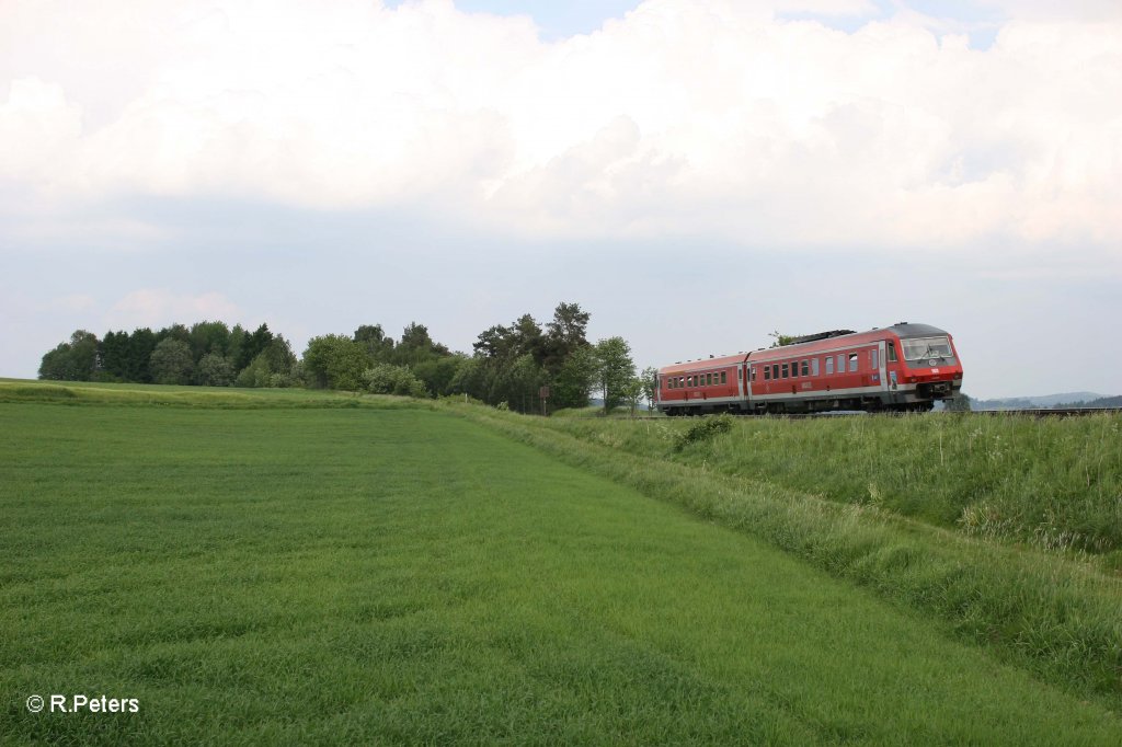 Nachschuss vom RE5261 Nrnberg - Cheb bei Waldershof. 30.05.12