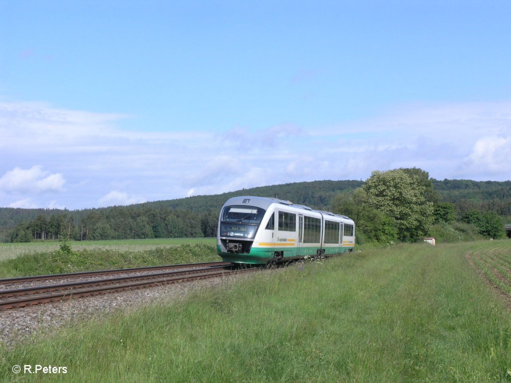 Nachschuss von VT13 als VBG86564 nach Hof. 08.06.09
