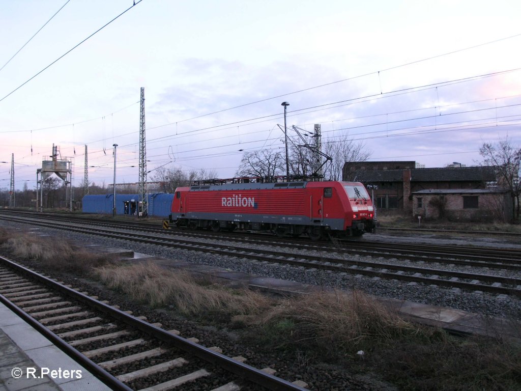 Noch ein Bild wie 189 047-4 langsam ans Signal rollt. 19.03.08