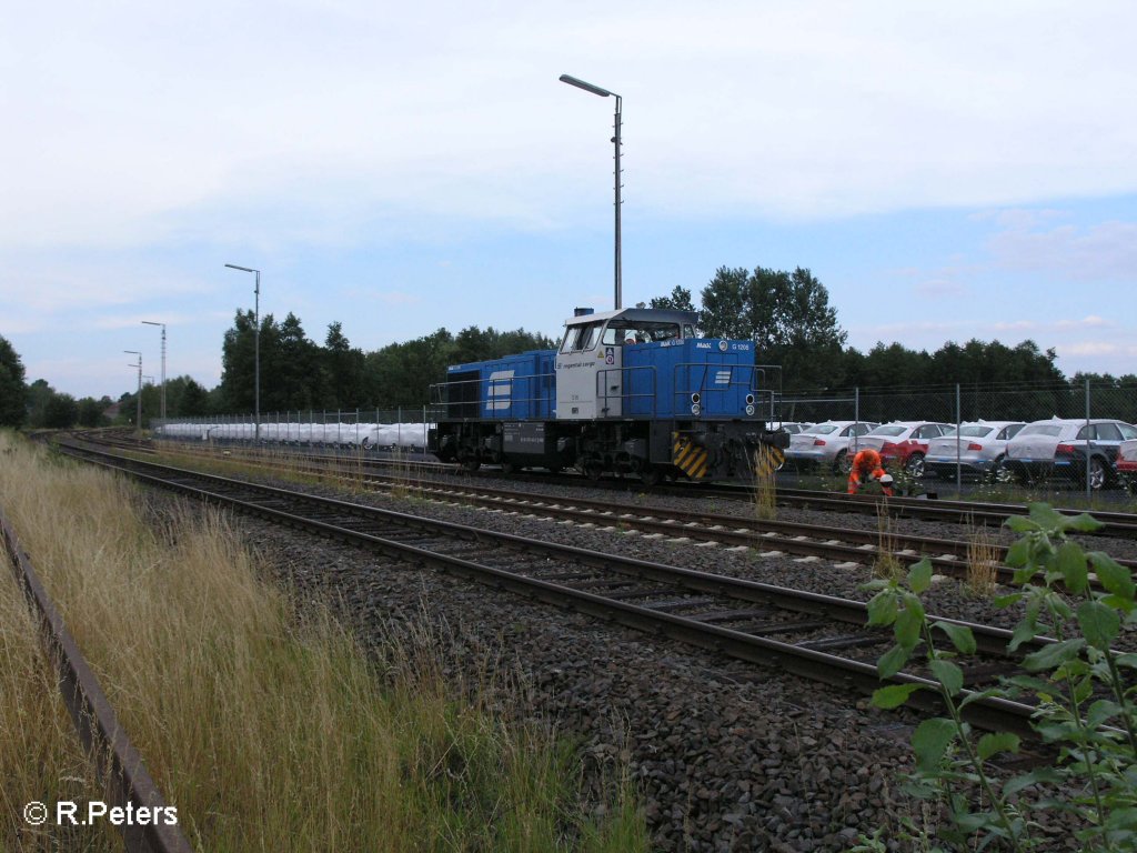 Noch die Weiche von Handstellen und D05 kann aufs ATW rollen. 29.07.08