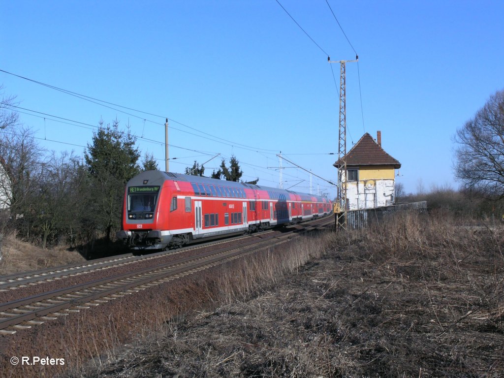 RE1 Brandenburg HBF bei Frankfurt/Oder Nuhnen. 07.03.11