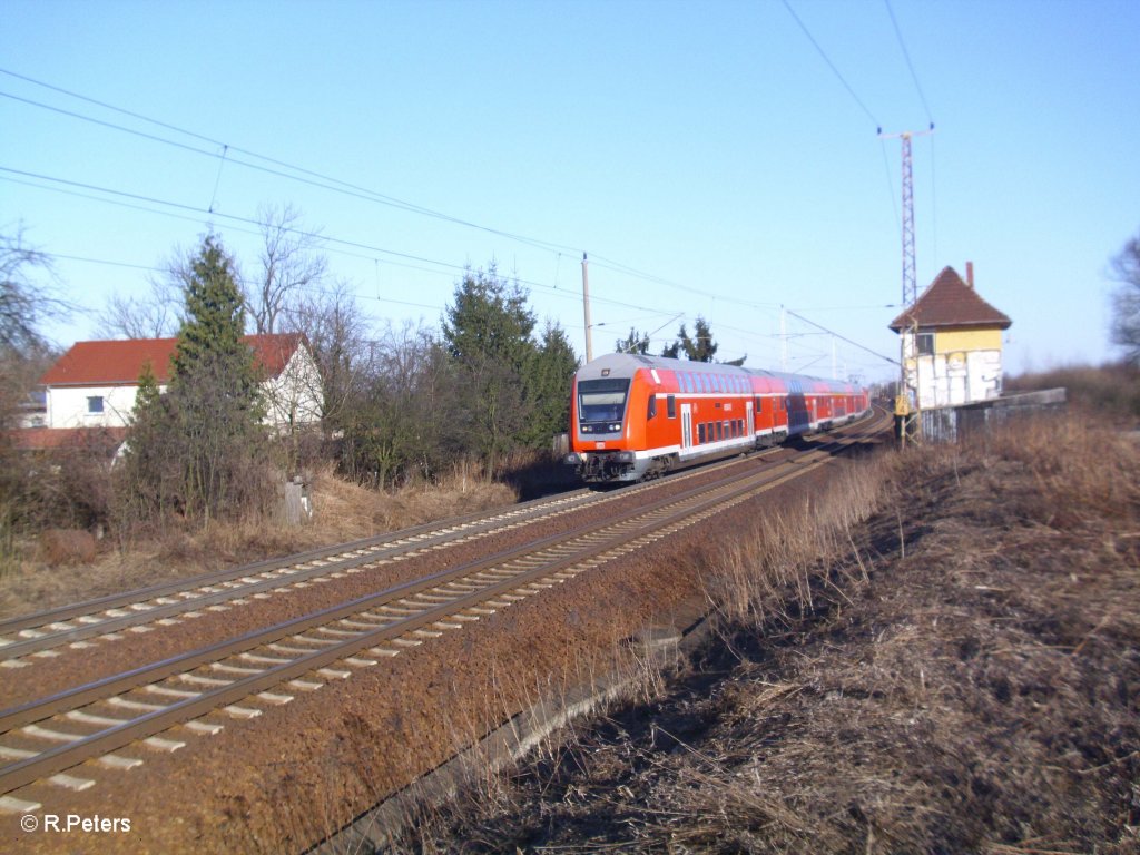 RE1 Magdeburg HBF bei Frankfurt/Oder Nuhnen. 07.03.11