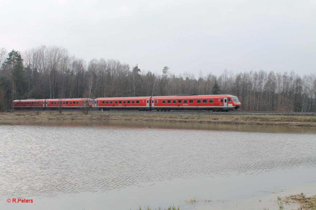 RE3696 Regensburg - Hof sdlich von Wiesau. 22.04.13