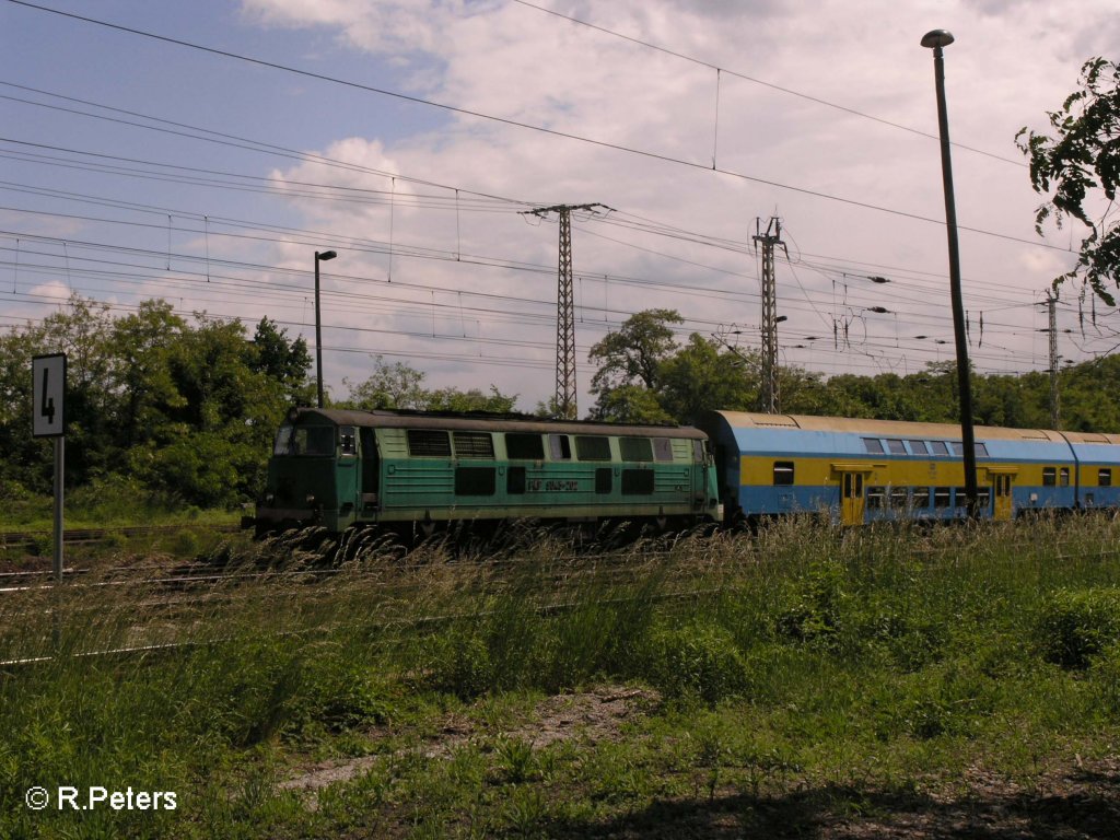 SU45 202 fhrt in Frankfurt/Oder mit den Poznan Express ein. 24.05.08