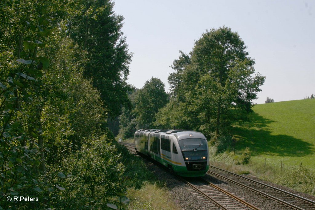 VT03 mit VBG81118 Schwandorf - Hof bei Reuth bei Erbendorf. 25.08.11