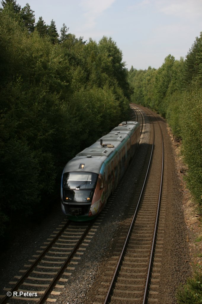 VT06 als VBG81119 Hof - Regensburg bei Unterthlau. 02.09.11