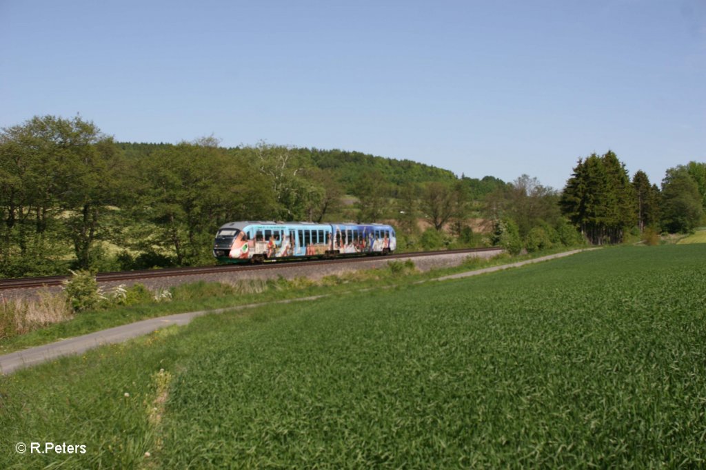 VT06 als VBG81120 Regensburg - Hof bei Lengenfeld. 20.05.12