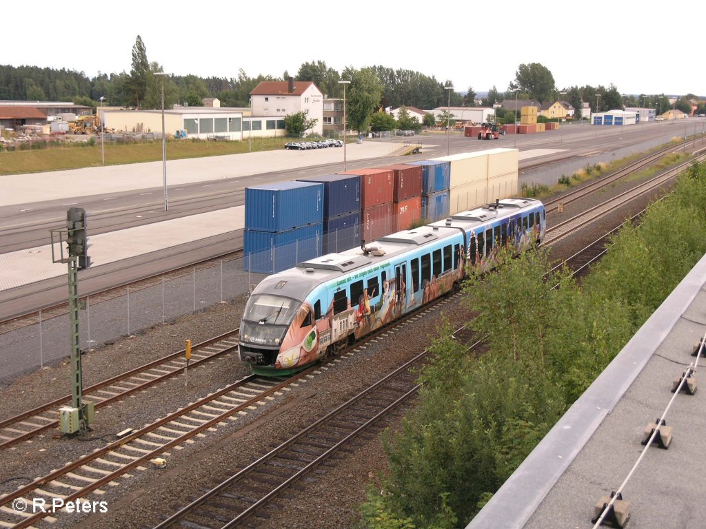 VT06 verlsst Wiesau/Oberpfalz auf dem Weg nach Hof. 21.07.08