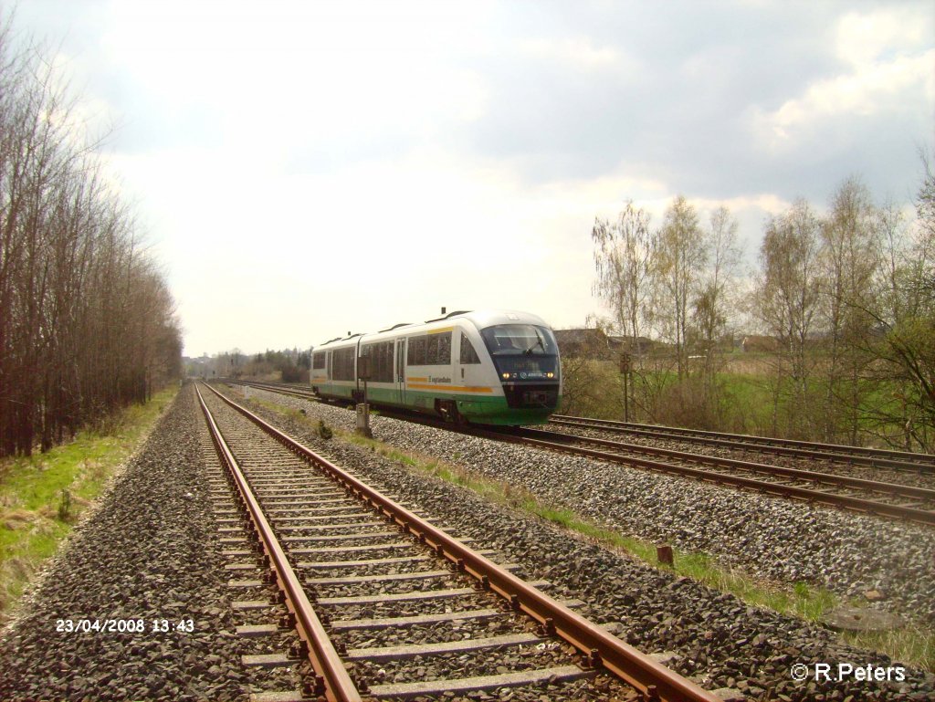 VT13 auf den weg nach Hof bei Schnfeld. 23.04.08