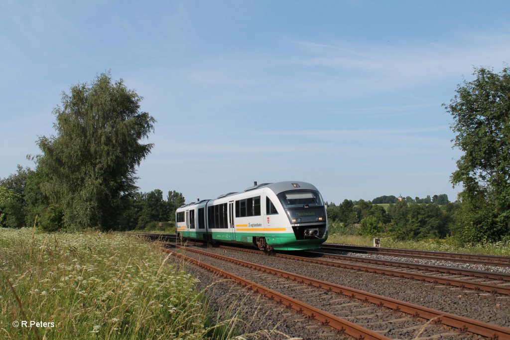 VT16  Stadt Regensburg  als VBG81108 Schwandorf - Marktredwitz bei Schnfeld. 02.07.13