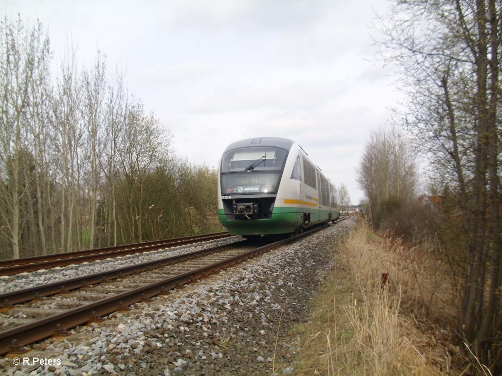 VT22  Stadt Plauen  als VBG81118 Schwandorf - Hof bei Wiesau. 05.04.11