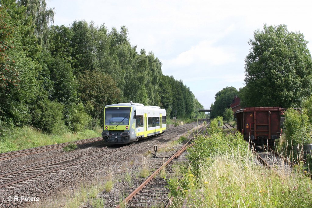 VT650 729 als ag84529 nach Marktredwitz in Waldershof. 24.07.11