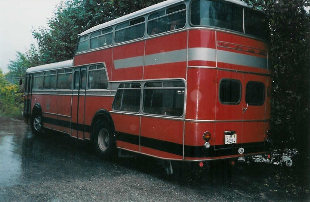 (006'625) - Aus dem Archiv: AFA Adelboden - Nr. 7/ BE 80'244  - FBW/Vetter-R&J Anderthalbdecker am 4. Oktober 1990 in Adelboden, Margeli