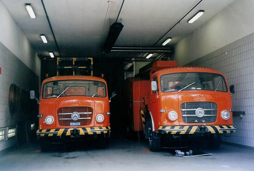 (059'503) - Aus dem Archiv: VBSG St. Gallen - SG 1311 - Saurer + Berna am 29. Mrz 2003 in St. Gallen, Depot