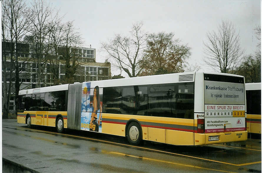 (082'934) - STI Thun - Nr. 104/BE 577'104 - MAN am 17. Februar 2006 bei der Schifflndte Thun