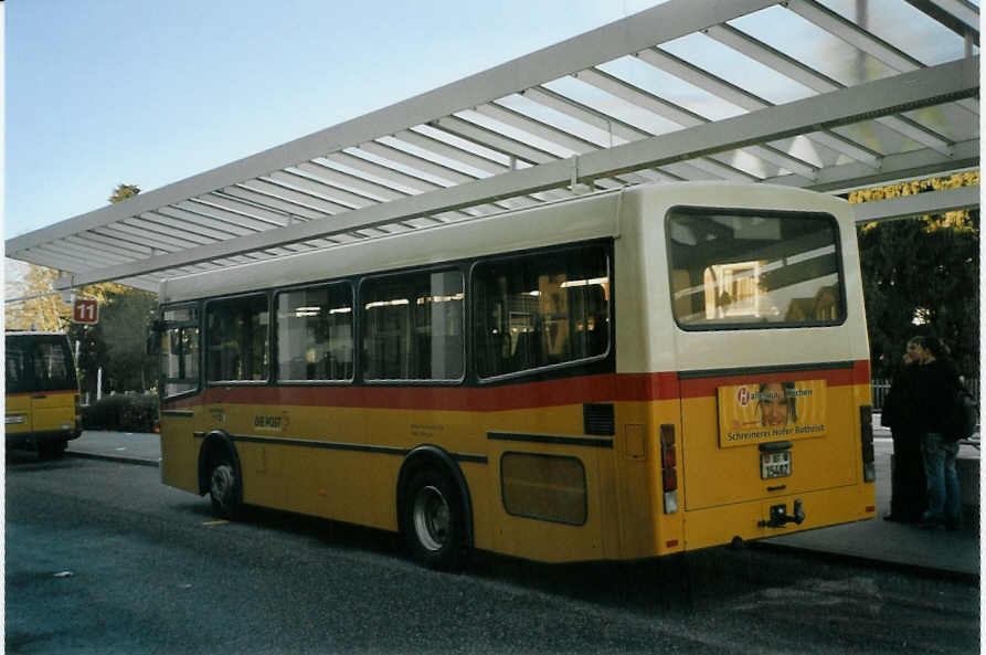 (083'113) - Tschannen, Zofingen - Nr. 14/AG 15'482 - MAN/Lauber am 18. Februar 2006 beim Bahnhof Zofingen