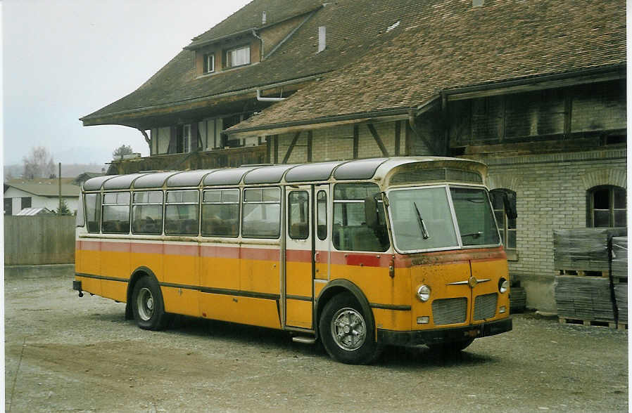 (084'025) - Brunner, Thun - FBW/Hess (ex Bischofberger, Heerbrugg; ex P 24'164) am 20. Mrz 2006 in Thun-Allmendingen, Zelgli 