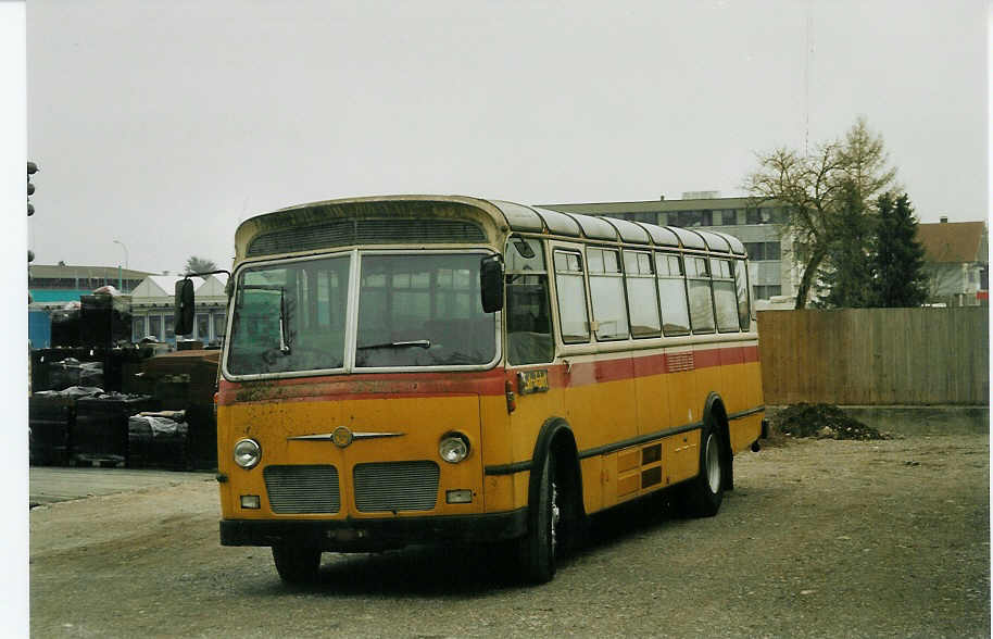 (084'026) - Brunner, Thun - FBW/Hess (ex Bischofberger, Heerbrugg; ex P 24'164) am 20. Mrz 2006 in Thun-Allmendingen, Zelgli