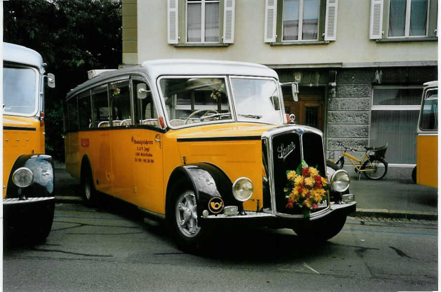 (087'017) - Jaggi, Gelterkinden - BL 80'810 - Saurer/Saurer (ex Mhlemann, Valchava; ex AVG Grindelwald; ex P 23'087) am 25. Juni 2006 in Bern, Museum fr Kommunikation