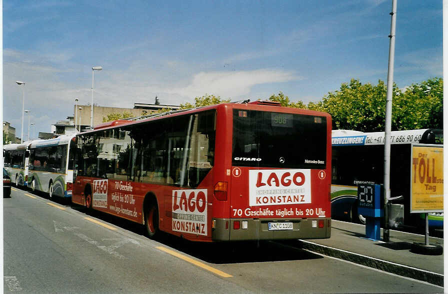 (088'331) - Aus Deutschland: SWK Konstanz - Nr. 8/KN-C 1108 - Mercedes am 31. Juli 2006 in Kreuzlingen, Brenplatz