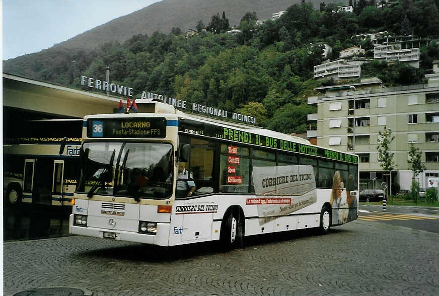 (088'725) - FART Locarno - Nr. 47/TI 99'947 - Mercedes am 3. August 2006 in Locarno, Deposito