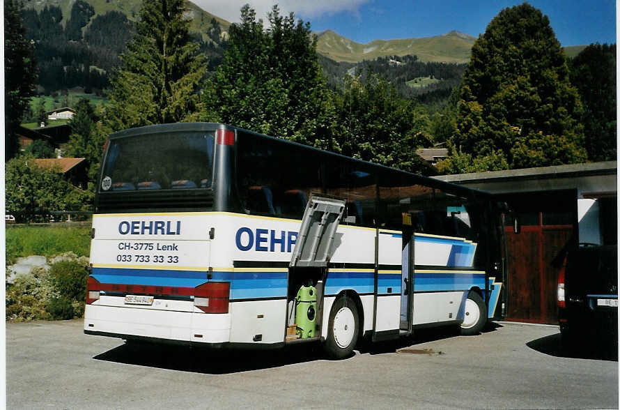 (089'627) - Oehrli, Lenk - BE 544'940 - Setra am 3. September 2006 in Lenk, Garage