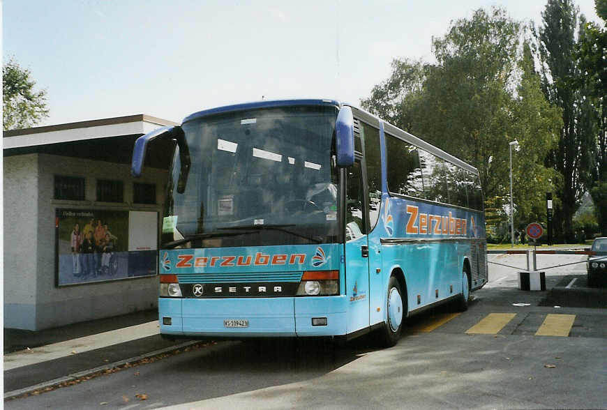 (089'800) - Zerzuben, Visp-Eyholz - Nr. 6/VS 109'423 - Setra am 24. September 2006 in Thun, Strandbad