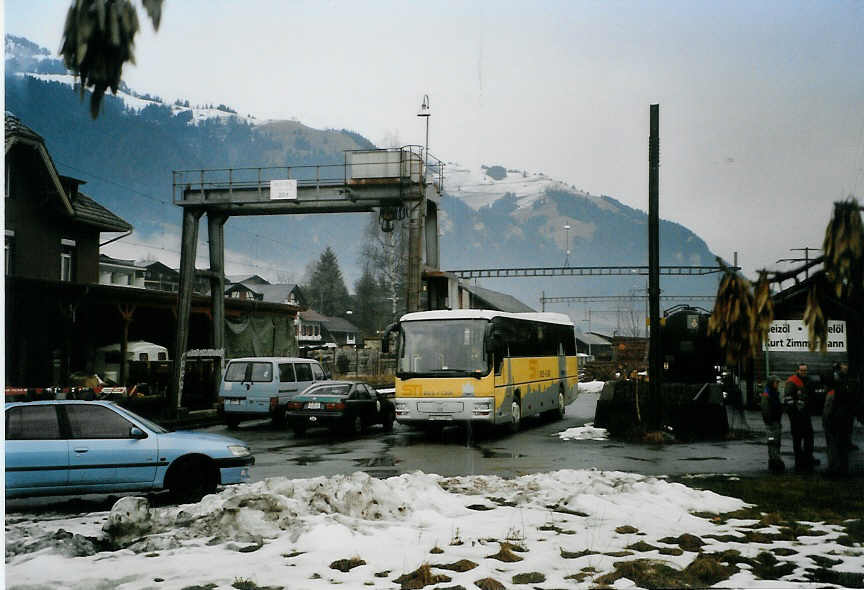 (091'434) - STI Thun - Nr. 39/BE 577'039 - MAN am 7. Januar 2007 beim Gterbahnhof Frutigen