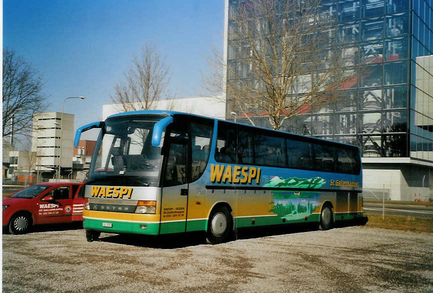 (091'828) - Waespi, St. Gallenkappel - SG 3795 - Setra am 4. Februar 2007 in Thun, Kleine Allmend