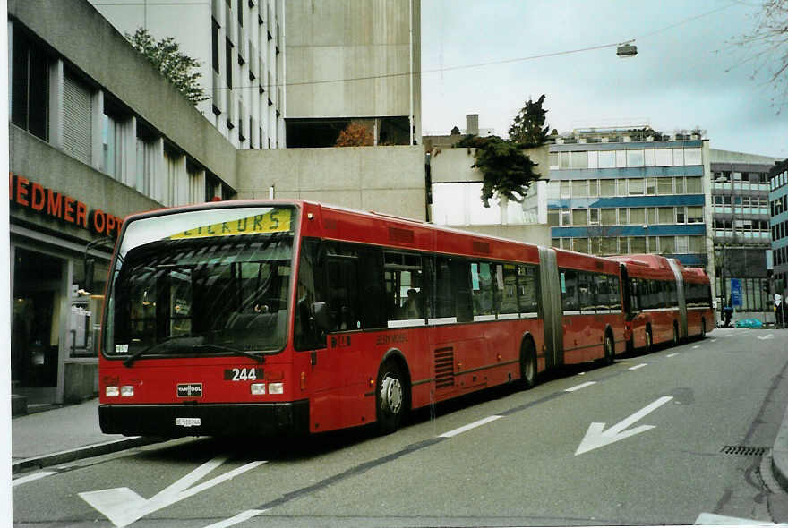 (091'923) - Bernmobil, Bern - Nr. 244/BE 518'244 - Van Hool am 12. Februar 2007 in Bern, City West