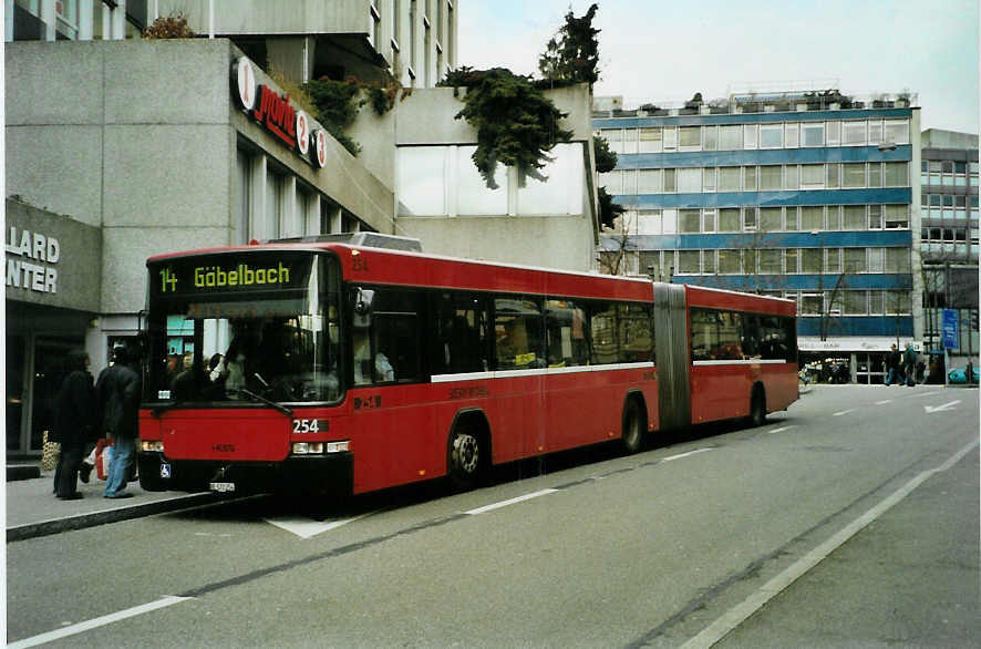 (091'929) - Bernmobil, Bern - Nr. 254/BE 572'254 - Volvo/Hess am 12. Februar 2007 in Bern, City West