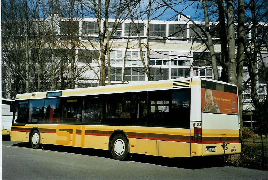 (093'012) - STI Thun - Nr. 83/BE 543'383 - MAN am 19. Mrz 2007 bei der Schifflndte Thun