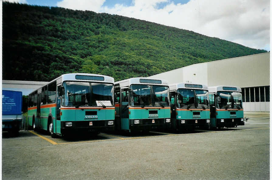 (096'003) - TPF Fribourg - Nr. 54 - Volvo/R&J (ex GFM Fribourg Nr. 54) am 7. Juli 2007 in Biel, Rattinbus