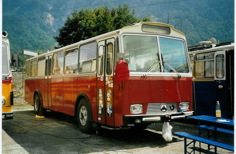 (097'402) - Aus der Schweiz: Niederer F., Langwiesen - ZH 527'611 - Saurer/Tscher (ex Solr+Fontana, Ilanz) am 18. August 2007 in Schaan, Wohnbustreffen