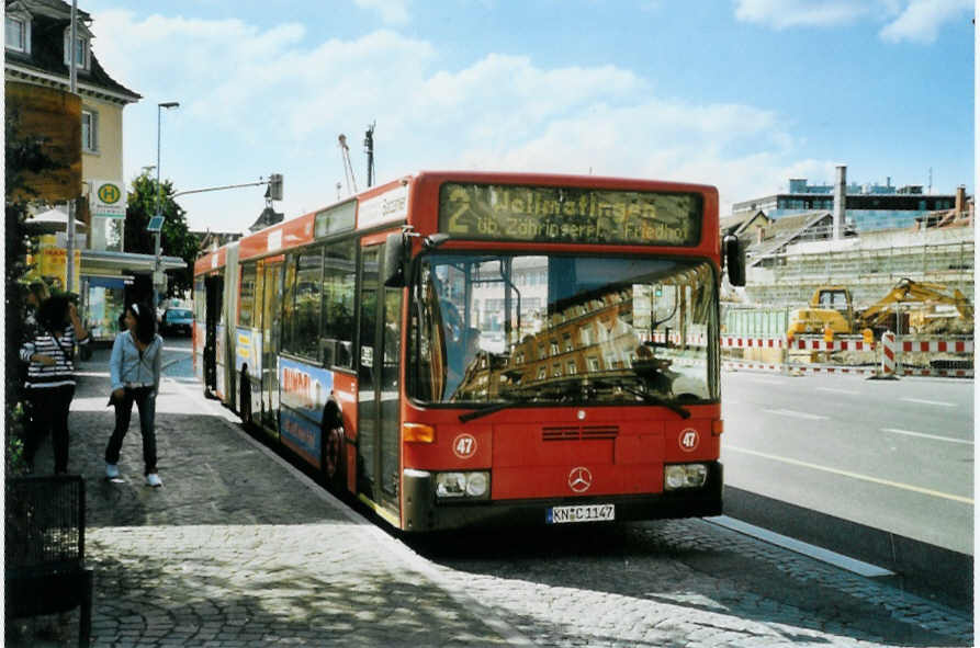 (097'507) - SWK Konstanz - Nr. 47/KN-C 1147 - Mercedes am 18. August 2007 in Konstanz, Bodanplatz