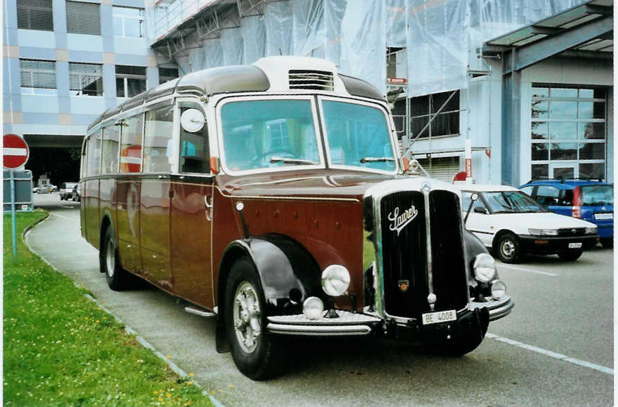 (098'319) - Roth, Niederwangen - BE 4008 - Saurer/Eggli (ex Paproth, D-Mainz; ex Hotel Orselina, Locarno; ex Riederer, St. Margarethenberg; ex Luk, Grsch; ex P 23'138; ex P 2205) am 1. September 2007 in Bellach, Hess