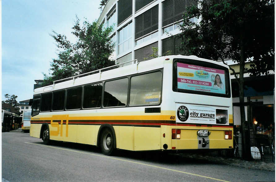 (098'404) - STI Thun - Nr. 60/BE 452'460 - Mercedes/R&J am 6. September 2007 bei der Schifflndte Thun