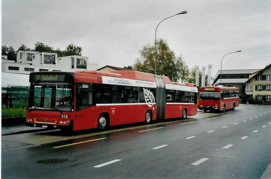 (099'412) - Bernmobil, Bern - Nr. 814/BE 612'814 - Volvo am 30. September 2007 in Kniz, Weiermatt