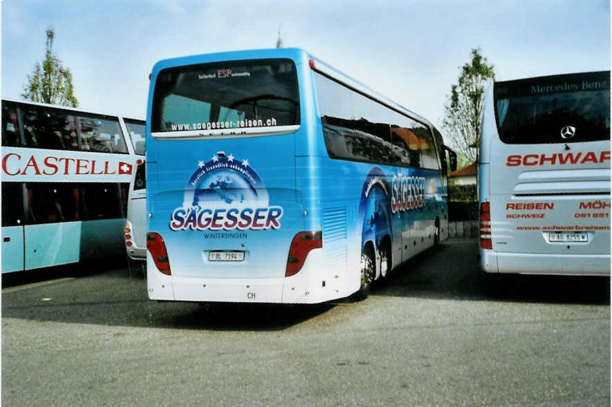 (099'629) - Aus der Schweiz: Sgesser, Wintersingen - Nr. 3/BL 7194 - Setra am 2. Oktober 2007 in Rust, Europapark