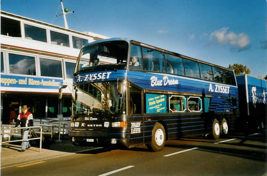 (100'418) - Zysset, Kirchdorf - BE 44 - Setra am 20. Oktober 2007 bei der Schifflndte Thun