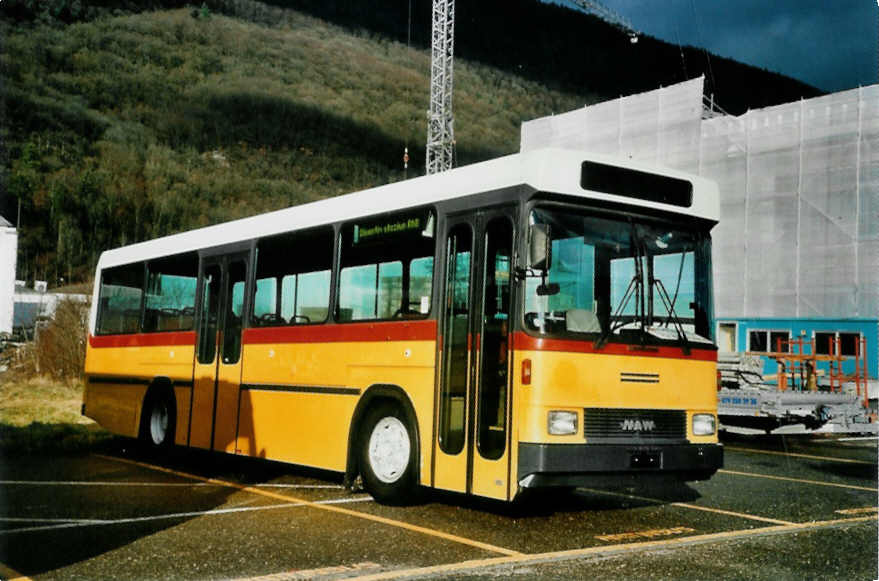 (101'629) - Bundi, Disentis - NAW/Hess (ex Zazzi, Disentis; ex P 24'455) am 8. Dezember 2007 in Biel, Rattinbus