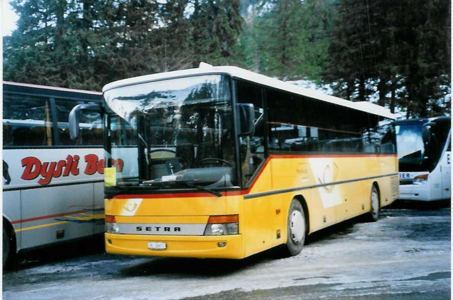 (103'121) - Spring, Schwenden - BE 26'671 - Setra am 6. Januar 2008 in Adelboden, Unter dem Birg