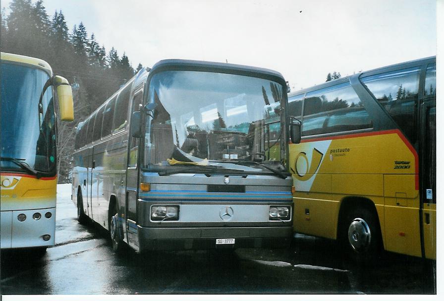 (103'204) - Brander, Btschwil - SG 3777 - Mercedes am 6. Januar 2008 in Adelboden, Mineralquelle