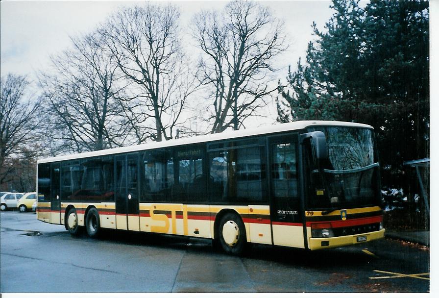 (103'818) - STI Thun - Nr. 79/BE 285'779 - Setra am 30. Januar 2008 in Thun, Garage