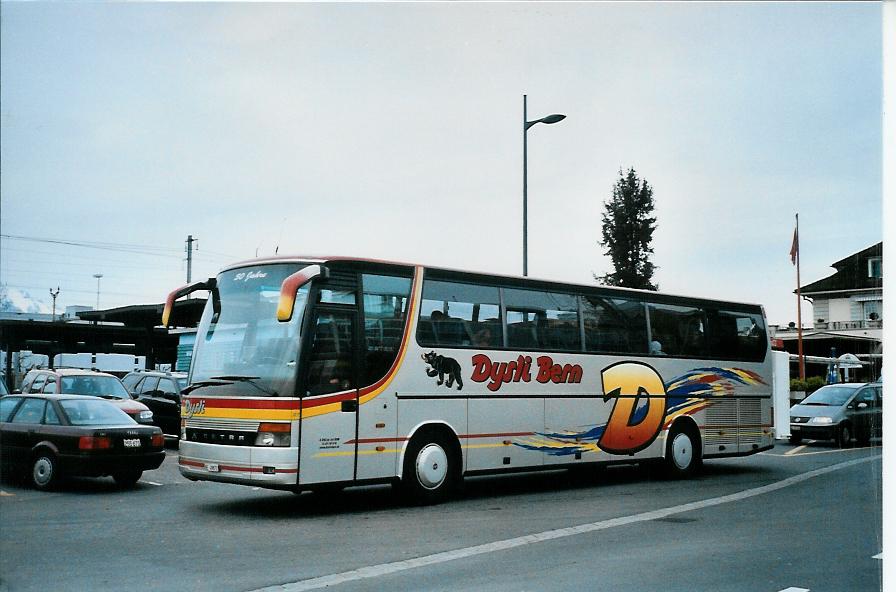 (104'913) - Dysli, Bern - Nr. 21/BE 49'871 - Setra (ex Fass, D-Wilhelmshaven) am 7. Mrz 2008 beim Bahnhof Thun